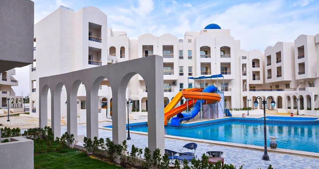 Appartement شاليه الزمردة بمنتجع سانتوريني à El Alamein Extérieur photo